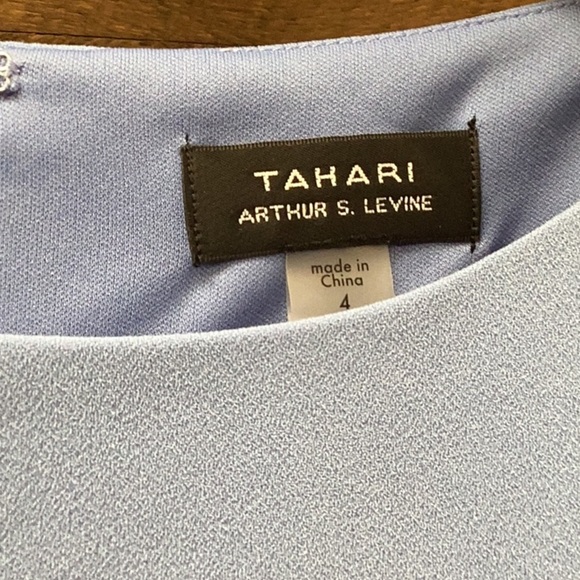 NWT Tahari ASL Side Tie Faux Wrap Dress Size 4 - Picture 4 of 7